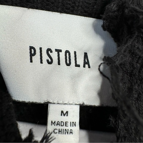 Pistola Revolve Brandy Turtleneck in Jet Black Cotton M - Picture 6 of 9